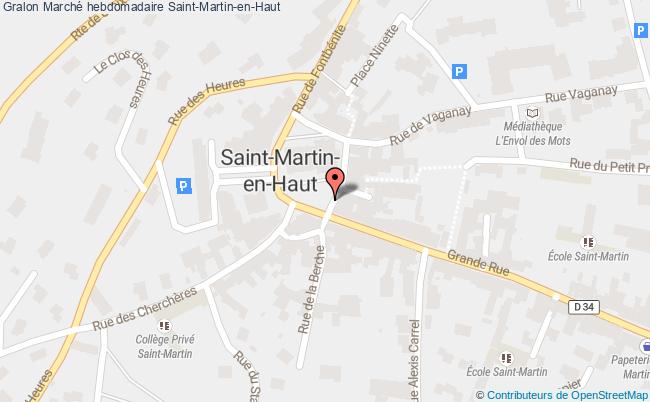 plan Marché Hebdomadaire Saint-Martin-en-Haut