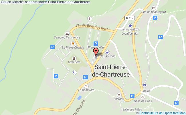 plan Marché Hebdomadaire Saint-Pierre-de-Chartreuse