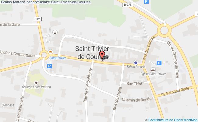 plan Marché Hebdomadaire Saint-Trivier-de-Courtes