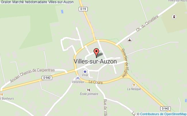 plan Marché Hebdomadaire Villes-sur-Auzon