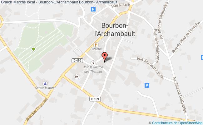 plan Marché Local - Bourbon-l'archambault Bourbon-l'Archambault