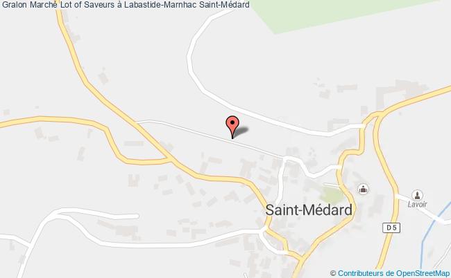 plan Marché Lot Of Saveurs à Labastide-marnhac Saint-Médard