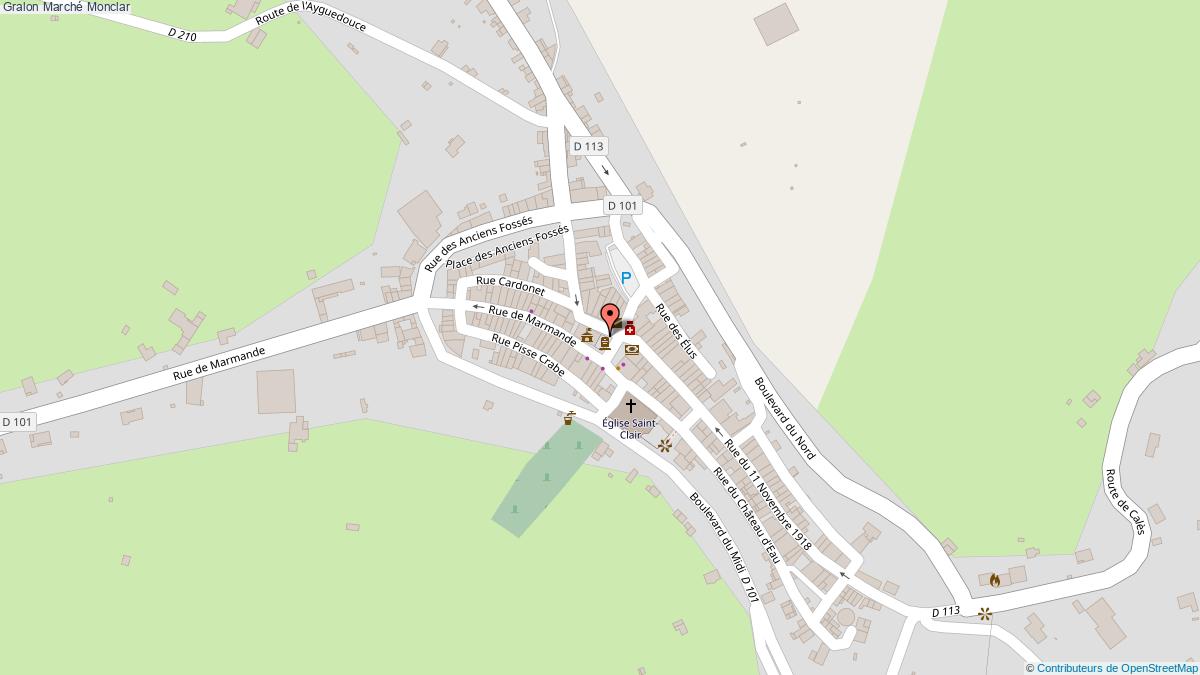 plan Marché Monclar
