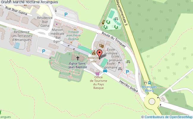 plan Marché Nocturne Arcangues