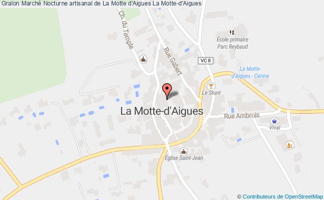 plan Marché Nocturne Artisanal De La Motte D'aigues La Motte-d'Aigues