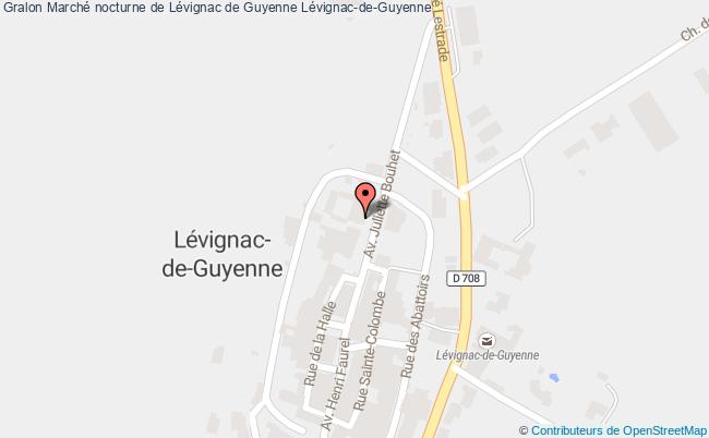 plan Marché Nocturne De Lévignac De Guyenne Lévignac-de-Guyenne