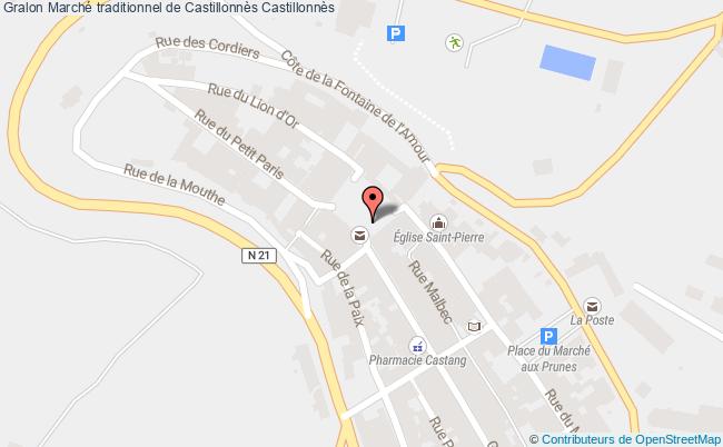 plan Marché Traditionnel De Castillonnès Castillonnès
