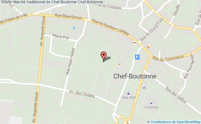 plan Marché Traditionnel De Chef-boutonne Chef-Boutonne