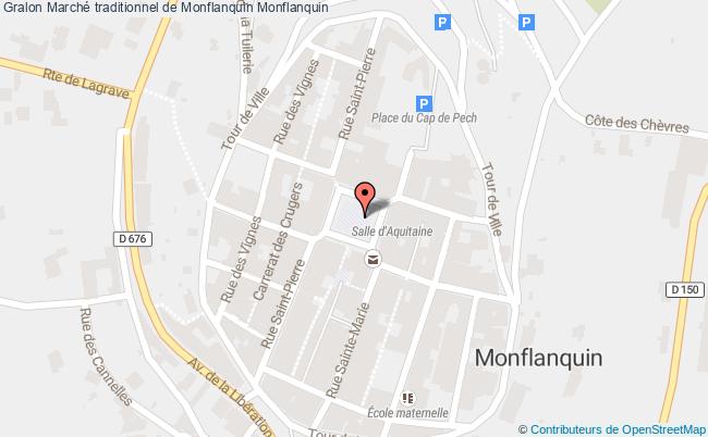 plan Marché Traditionnel De Monflanquin Monflanquin