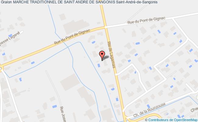plan Marche Traditionnel De Saint Andre De Sangonis Saint-André-de-Sangonis