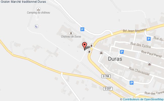 plan Marché Traditionnel Duras
