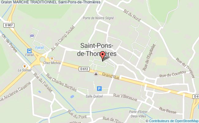 plan MarchÉ Traditionnel Saint-Pons-de-Thomières