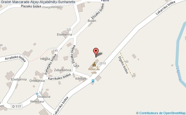 plan Mascarade Alçay-Alçabéhéty-Sunharette