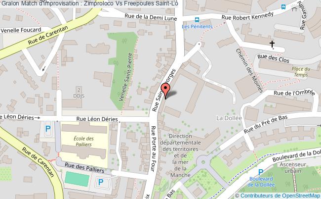 plan Match D'improvisation : Zimproloco Vs Freepoules Saint-Lô