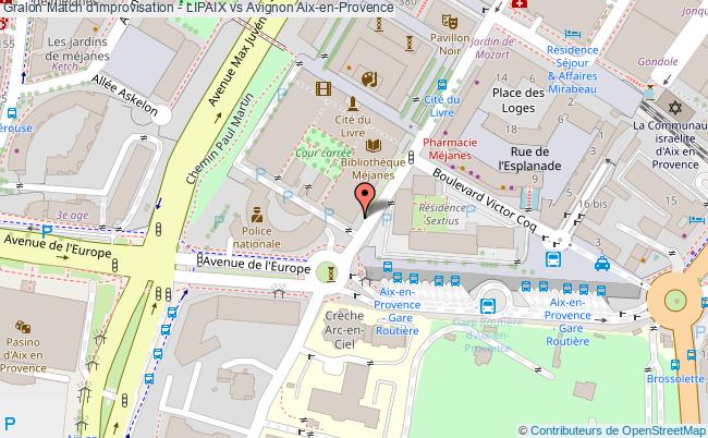 plan Match D'improvisation - Lipaix Vs Avignon Aix en Provence