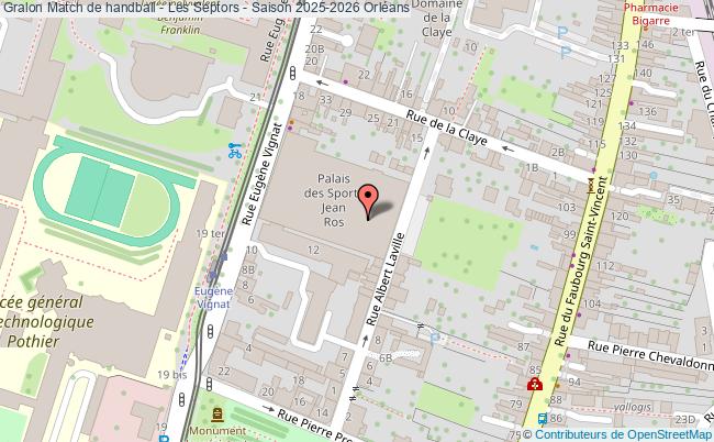 plan Match De Handball - Les Septors - Saison 2025-2026 Orléans