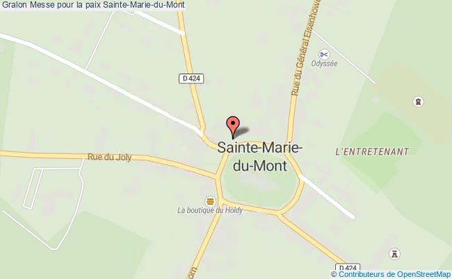 plan Messe Pour La Paix Sainte-Marie-du-Mont