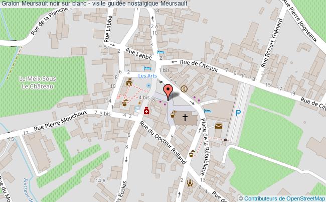 plan Meursault Noir Sur Blanc - Visite Guidée Nostalgique Meursault