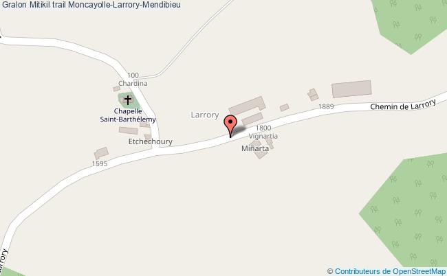 plan Mitikil Trail Moncayolle-Larrory-Mendibieu