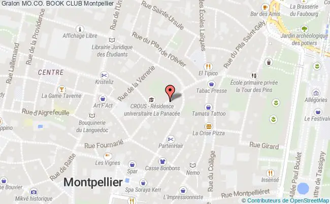 plan Mo.co. Book Club Montpellier