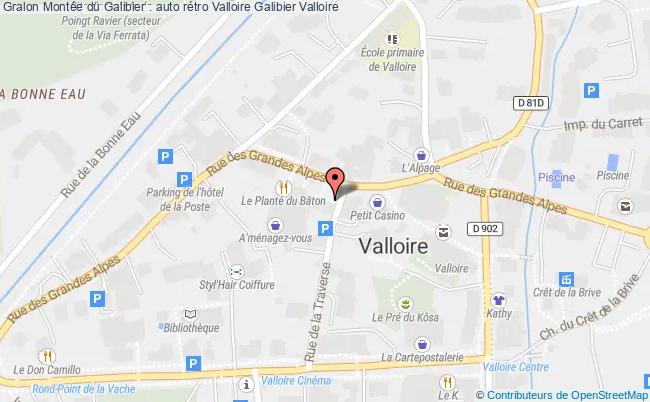 plan Montée Du Galibier : Auto Rétro Valloire Galibier Valloire