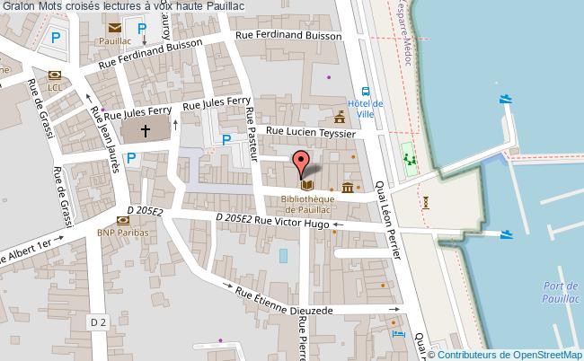 plan Mots Croisés Lectures à Voix Haute Pauillac