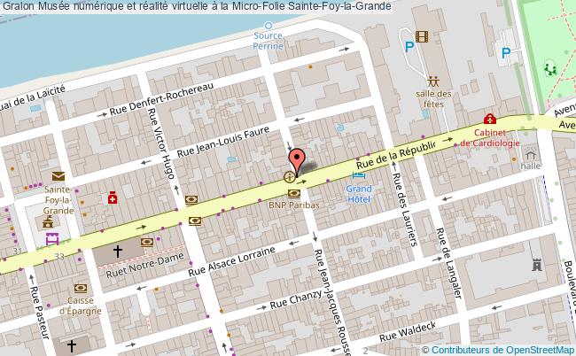 plan Musée Numérique Et Réalité Virtuelle à La Micro-folie Sainte-Foy-la-Grande