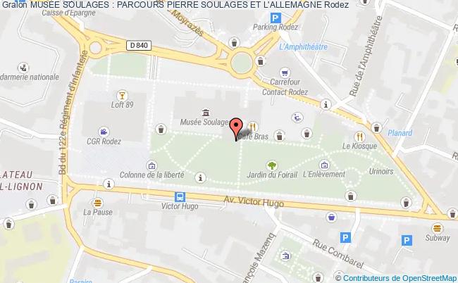 plan MusÉe Soulages : Parcours Pierre Soulages Et L'allemagne Rodez