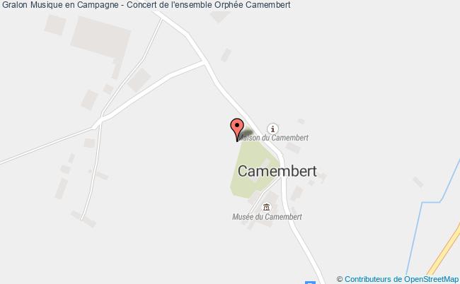 plan Musique En Campagne - Concert De L'ensemble Orphée Camembert