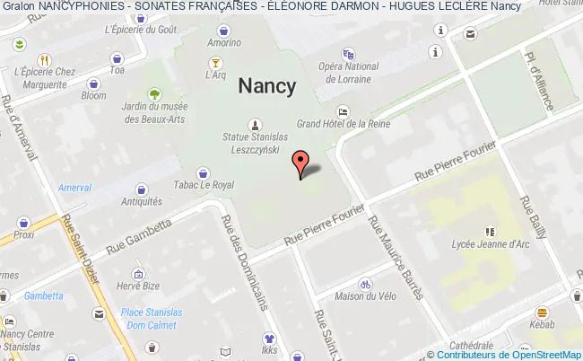 plan Nancyphonies - Sonates FranÇaises - ÉlÉonore Darmon - Hugues LeclÈre Nancy