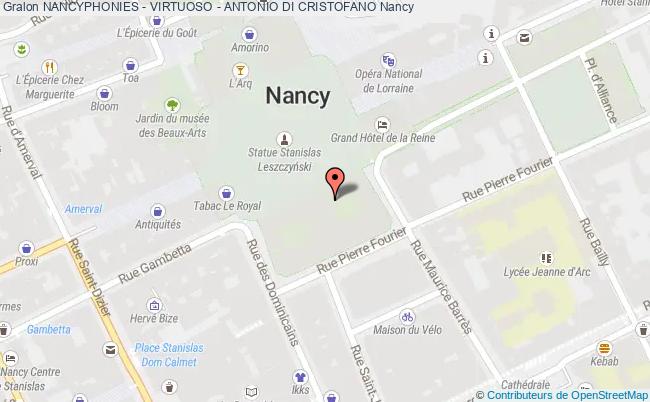 plan Nancyphonies - Virtuoso - Antonio Di Cristofano Nancy