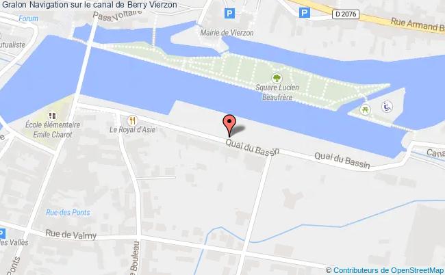 plan Navigation Sur Le Canal De Berry Vierzon