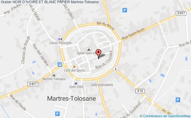 plan Noir D’ivoire Et Blanc Papier Martres-Tolosane