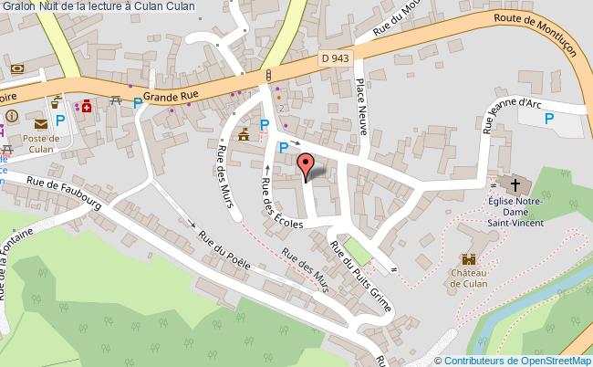 plan Nuit De La Lecture à Culan Culan