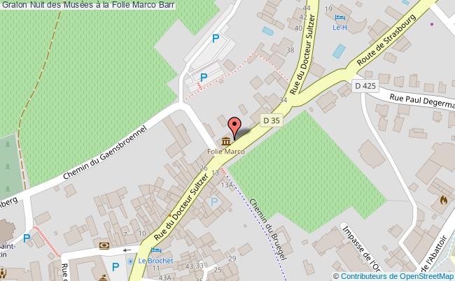 plan Nuit Des Musées à La Folie Marco Barr