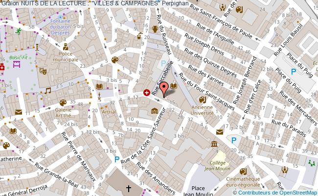 plan Nuits De La Lecture : "villes & Campagnes" Perpignan