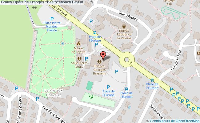 plan Opéra De Limoges : Bestoffenbach Feytiat