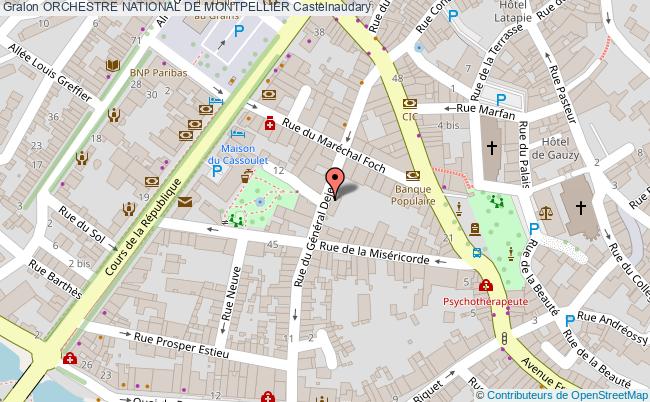 plan Orchestre National De Montpellier Castelnaudary