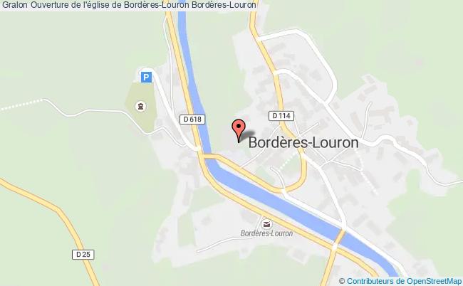 plan Ouverture De L'église De Bordères-louron Bordères-Louron