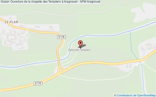plan Ouverture De La Chapelle Des Templiers à Aragnouet - Apm Aragnouet