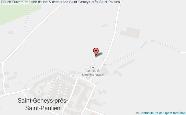 plan Ouverture Salon De Thé & Décoration Saint-Geneys-près-Saint-Paulien