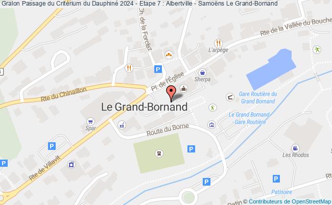 plan Passage Du Critérium Du Dauphiné 2024 - Etape 7 : Albertville - Samoëns Le Grand-Bornand