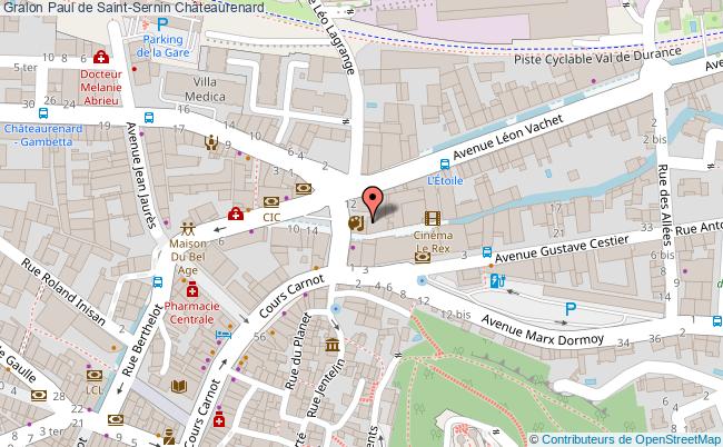 plan Paul De Saint-sernin Châteaurenard