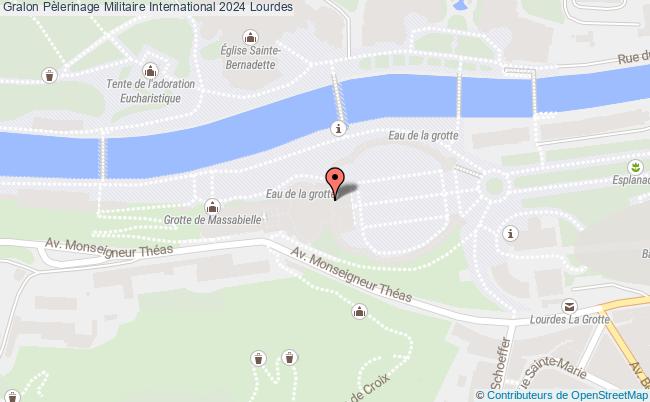 plan Pèlerinage Militaire International 2024 Lourdes