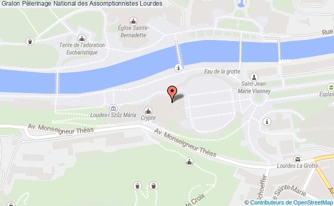 plan Pèlerinage National Des Assomptionnistes Lourdes