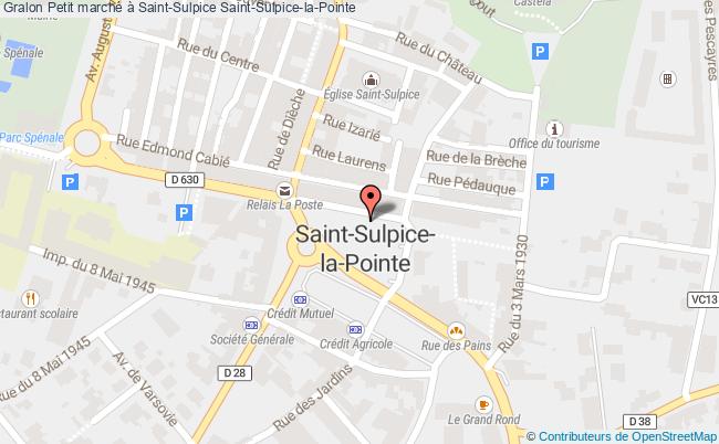 plan Petit Marché à Saint-sulpice Saint-Sulpice