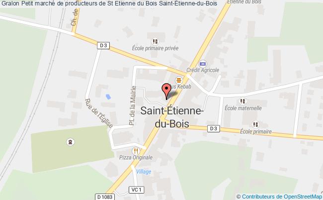 plan Petit Marché De Producteurs De St Etienne Du Bois Saint-Etienne-du-Bois