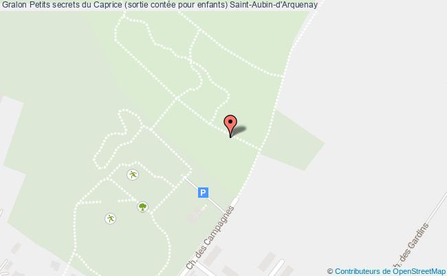 plan Petits Secrets Du Caprice (sortie Contée Pour Enfants) Saint-Aubin-d'Arquenay