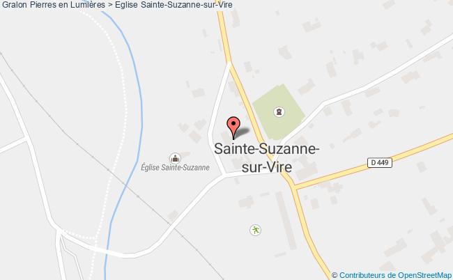 plan Pierres En Lumières > Eglise Sainte-Suzanne-sur-Vire