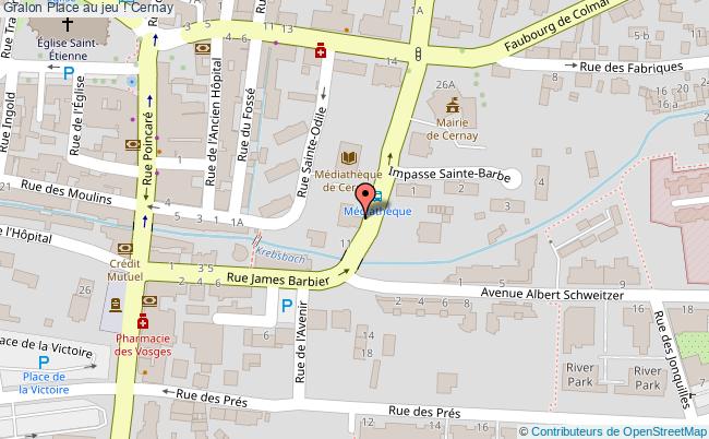 plan Place Au Jeu ! Cernay